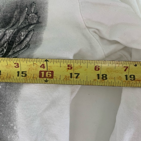 Hot Leather White Long Sleeve Asphalt Angle Gray Graphic Shirt Size 2XL - Picture 15 of 16